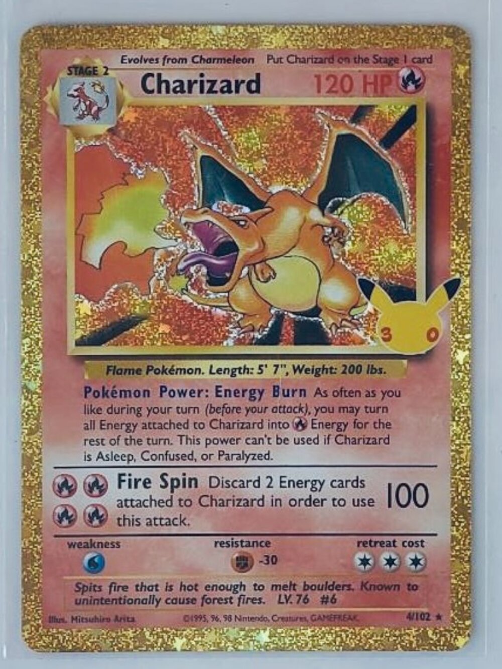 Pokémon 30th Anniversary Celebration Charizard Classic Collection 4/102 NM